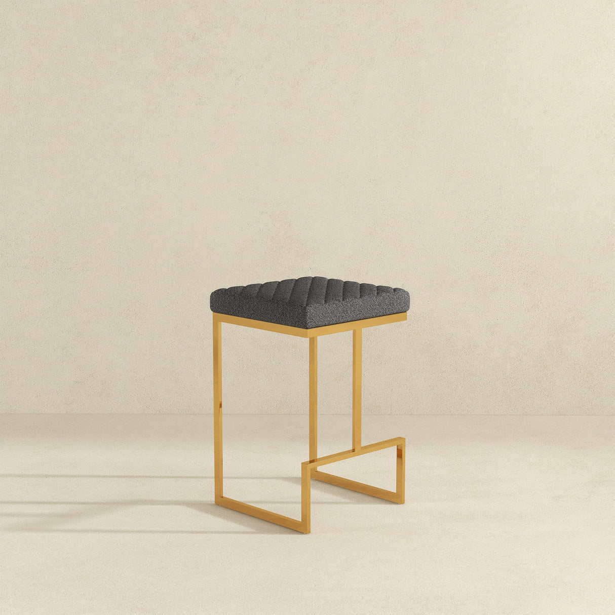 Joel Grey Boucle Counter Stool by Ashcroft Imports at Eve Furniture