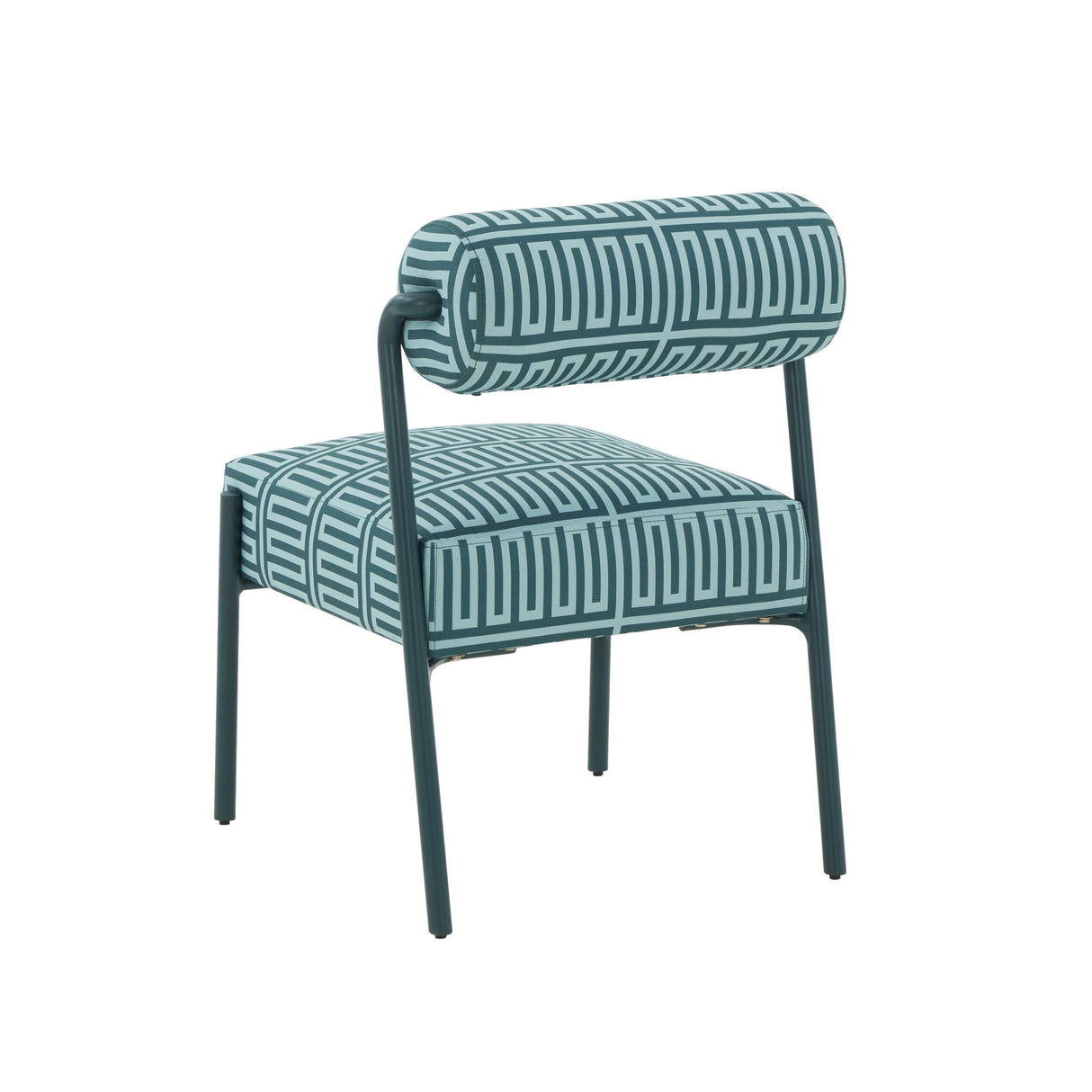 Jolene Green Patterned Linen Accent Chair by TOV Furniture at Eve Furniture