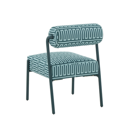 Jolene Green Patterned Linen Accent Chair by TOV Furniture at Eve Furniture