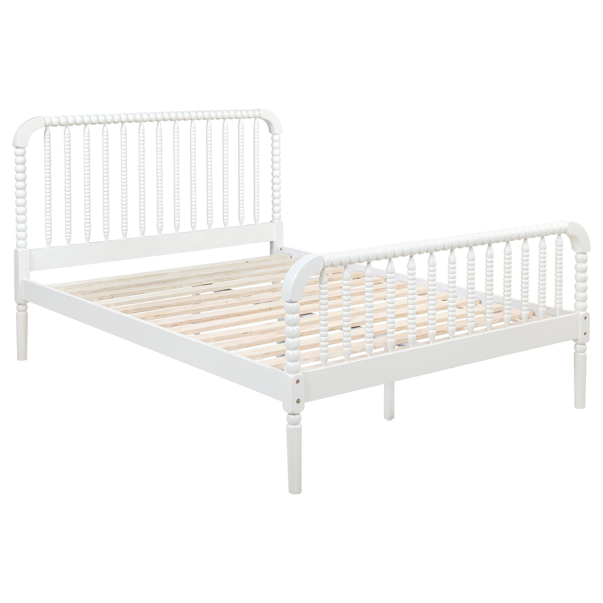 Jones White Wood Full Open Frame Bed by Coaster at Eve Furniture