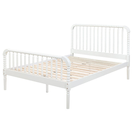 Jones White Wood Full Open Frame Bed by Coaster at Eve Furniture