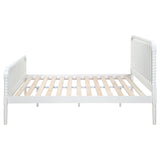 Jones White Wood Full Open Frame Bed by Coaster at Eve Furniture