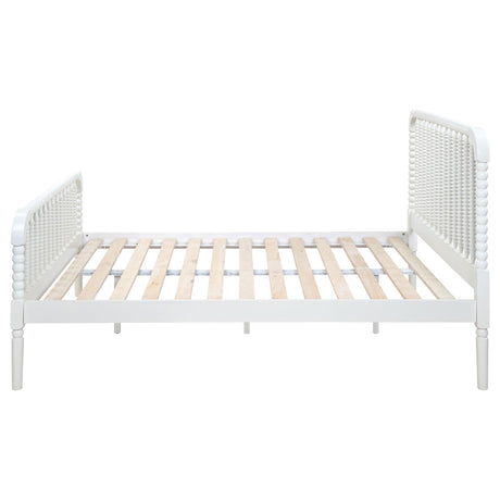 Jones White Wood Full Open Frame Bed by Coaster at Eve Furniture