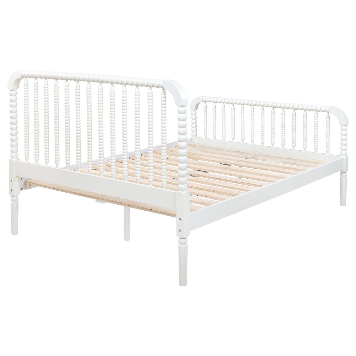 Jones White Wood Full Open Frame Bed by Coaster at Eve Furniture