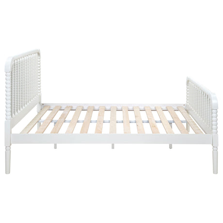 Jones White Wood Full Open Frame Bed by Coaster at Eve Furniture