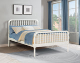 Jones White Wood Full Open Frame Bed by Coaster at Eve Furniture