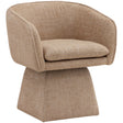 Jonie Swivel Dining Chair, Camel by Dovetail at Eve Furniture