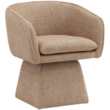 Jonie Swivel Dining Chair, Camel by Dovetail at Eve Furniture