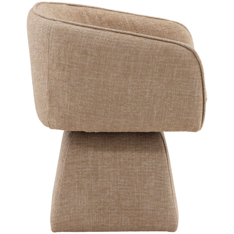 Jonie Swivel Dining Chair, Camel by Dovetail at Eve Furniture