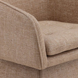 Jonie Swivel Dining Chair, Camel by Dovetail at Eve Furniture
