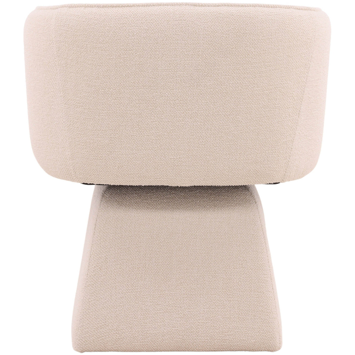 Jonie Swivel Dining Chair, Cream by Dovetail at Eve Furniture