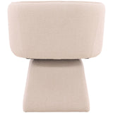 Jonie Swivel Dining Chair, Cream by Dovetail at Eve Furniture