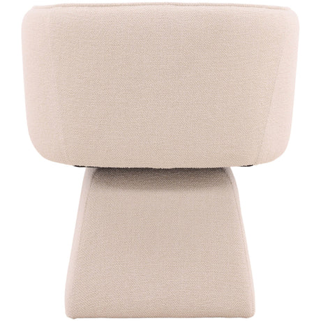 Jonie Swivel Dining Chair, Cream by Dovetail at Eve Furniture