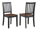 Joplin Walnut/Ebony Solid Wood Dining Chair, Set of 2 by Steve Silver at Eve Furniture