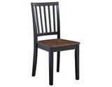 Joplin Walnut/Ebony Solid Wood Dining Chair, Set of 2 by Steve Silver at Eve Furniture