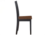 Joplin Walnut/Ebony Solid Wood Dining Chair, Set of 2 by Steve Silver at Eve Furniture