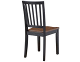 Joplin Walnut/Ebony Solid Wood Dining Chair, Set of 2 by Steve Silver at Eve Furniture