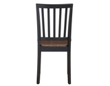 Joplin Walnut/Ebony Solid Wood Dining Chair, Set of 2 by Steve Silver at Eve Furniture