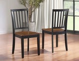 Joplin Walnut/Ebony Solid Wood Dining Chair, Set of 2 by Steve Silver at Eve Furniture