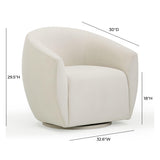 Jordan Velvet Swivel Chair by TOV Furniture at Eve Furniture