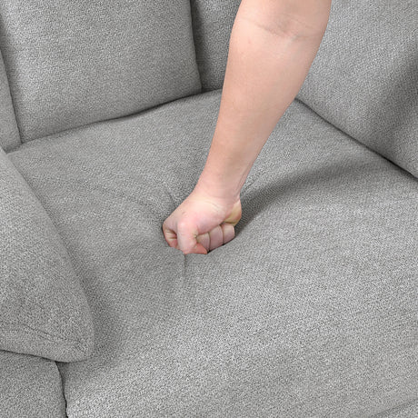 Jules Gray Rocker Reclining Chair by Homelegance at Eve Furniture