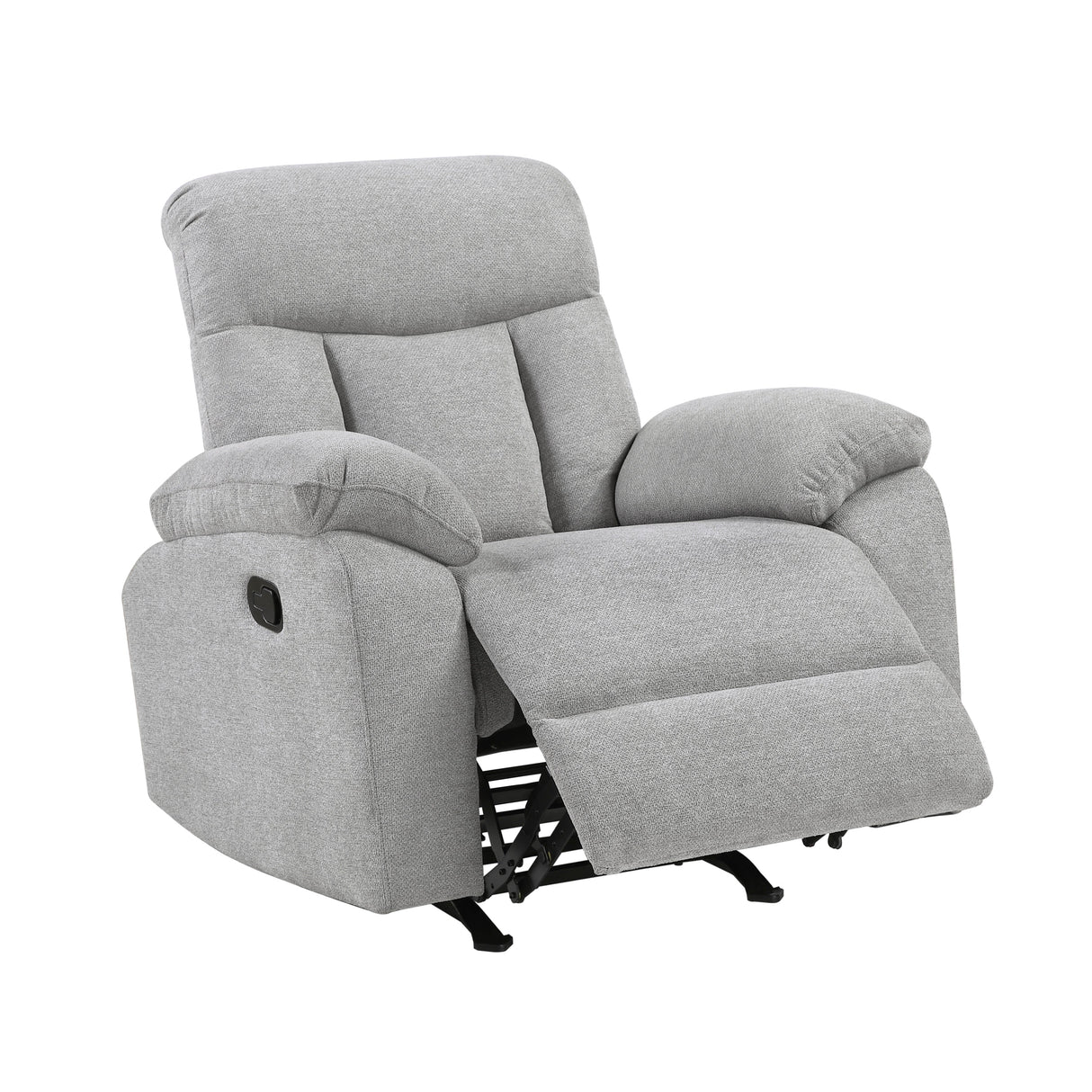 Jules Gray Rocker Reclining Chair by Homelegance at Eve Furniture