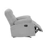 Jules Gray Rocker Reclining Chair by Homelegance at Eve Furniture