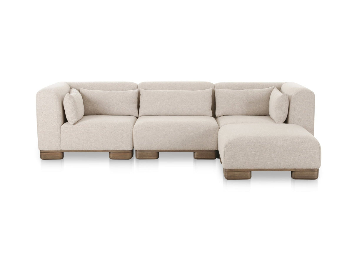June Oatmeal Lounge Modular Sectional by Moe's Home at Eve Furniture