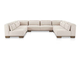 June Oatmeal U Shaped Modular Sectional by Moe's Home at Eve Furniture