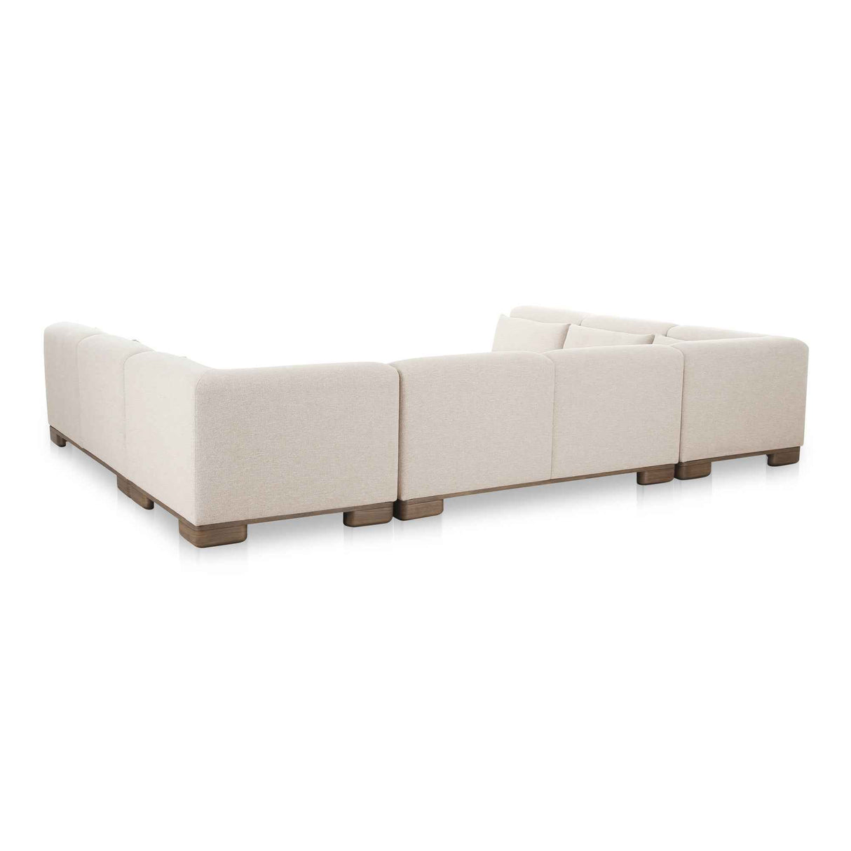 June Oatmeal U Shaped Modular Sectional by Moe's Home at Eve Furniture