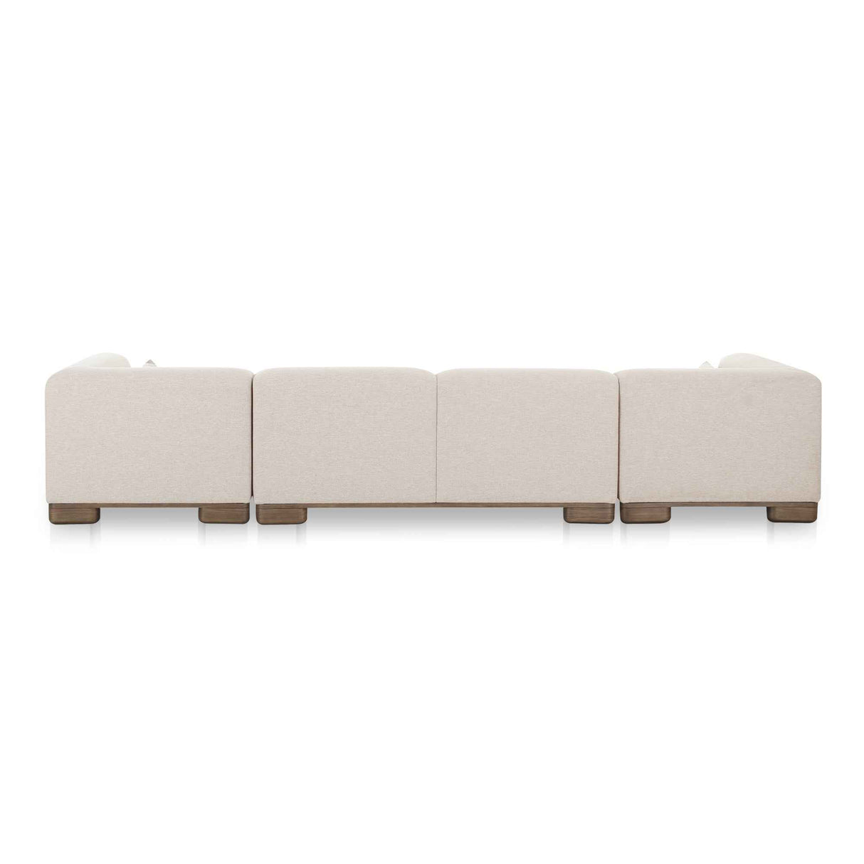 June Oatmeal U Shaped Modular Sectional by Moe's Home at Eve Furniture