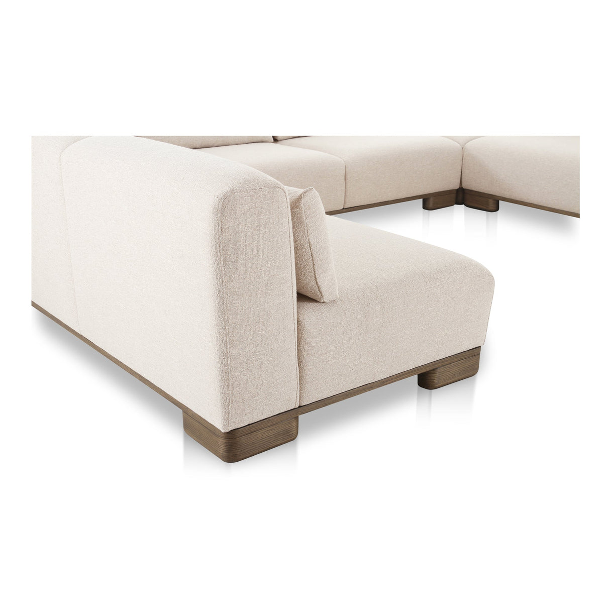 June Oatmeal U Shaped Modular Sectional by Moe's Home at Eve Furniture