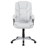 Kaffir White/Silver Adjustable Height Office Chair by Coaster at Eve Furniture