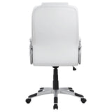 Kaffir White/Silver Adjustable Height Office Chair by Coaster at Eve Furniture
