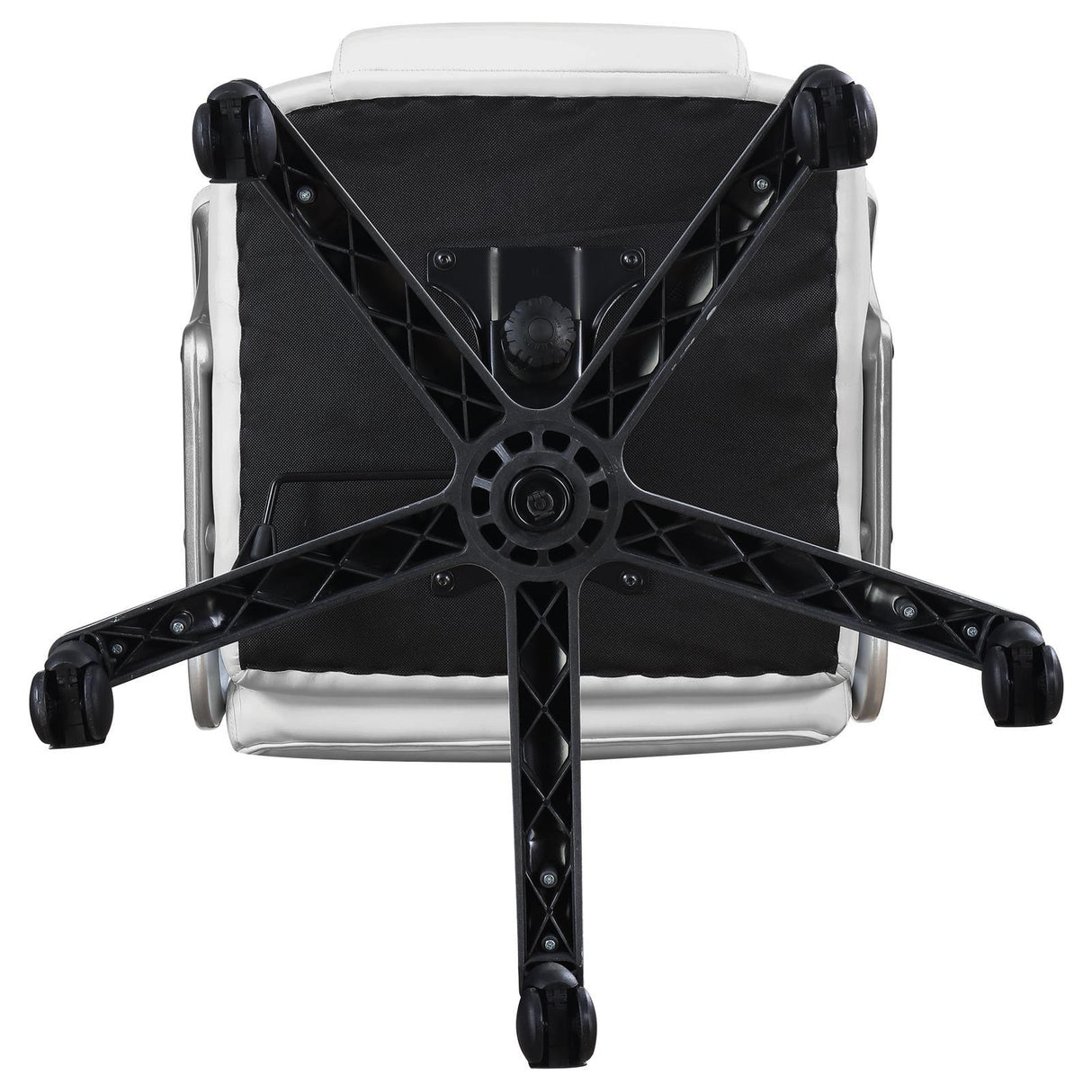 Kaffir White/Silver Adjustable Height Office Chair by Coaster at Eve Furniture