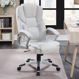 Kaffir White/Silver Adjustable Height Office Chair by Coaster at Eve Furniture