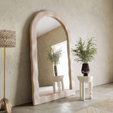Kaia Cream Textured Floor Mirror by TOV Furniture at Eve Furniture
