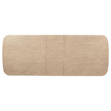 Kailani Beige Oak 9-Piece Rectangular Wood Dining Table Set by Coaster at Eve Furniture