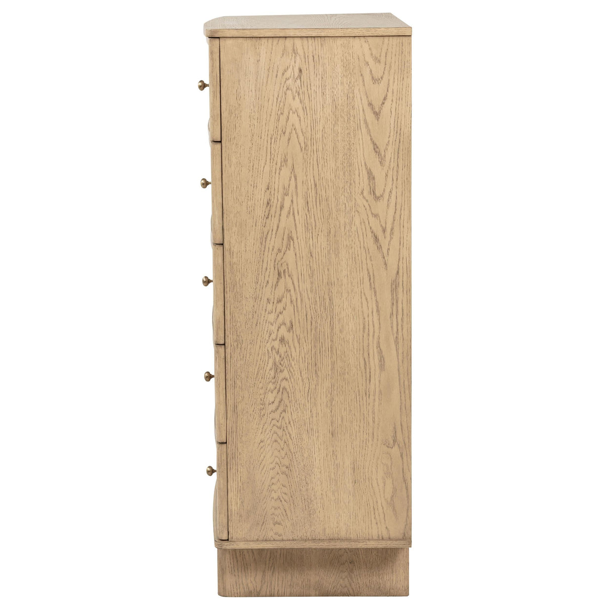 Kailani Beige Oak 5-Drawer Chest by Coaster at Eve Furniture
