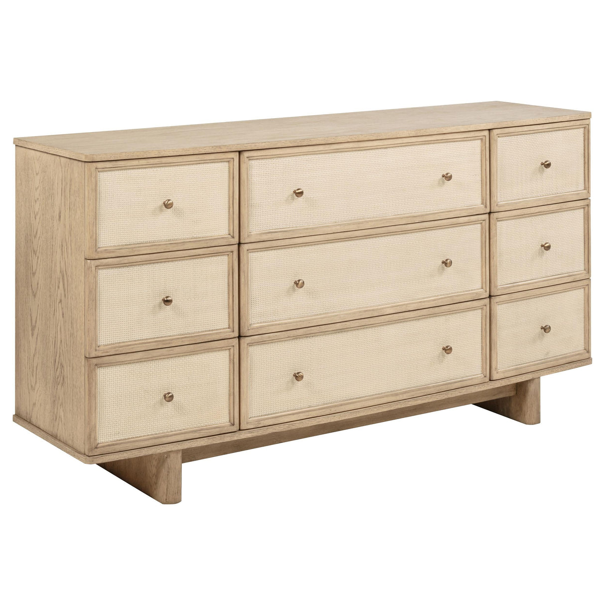 Kailani Beige Oak 9-Drawer Dresser by Coaster at Eve Furniture