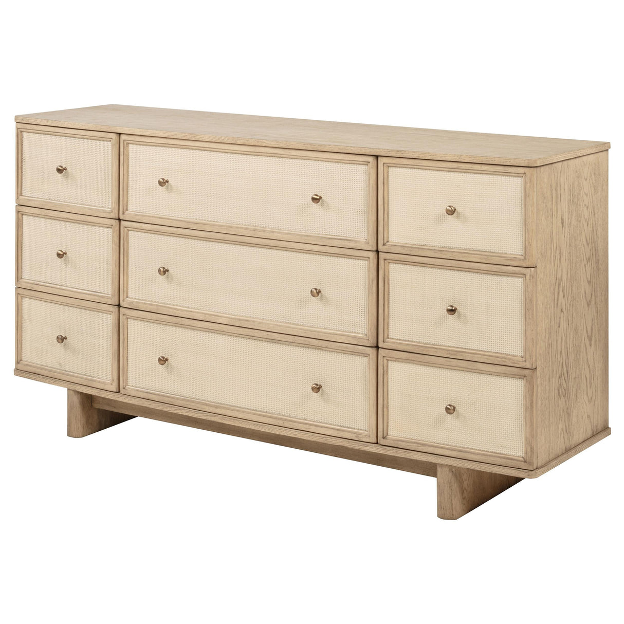 Kailani Beige Oak 9-Drawer Dresser by Coaster at Eve Furniture