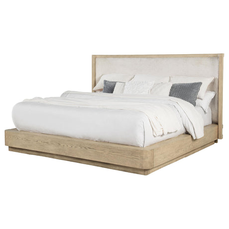 Kailani Beige Oak Wingback California King Platform Bed by Coaster at Eve Furniture