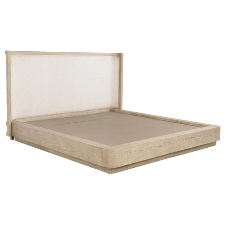 Kailani Beige Oak Wingback Eastern King Platform Bed by Coaster at Eve Furniture