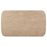 Kailani Cane Counter Height Storage Dining Table Beige Oak by Coaster at Eve Furniture
