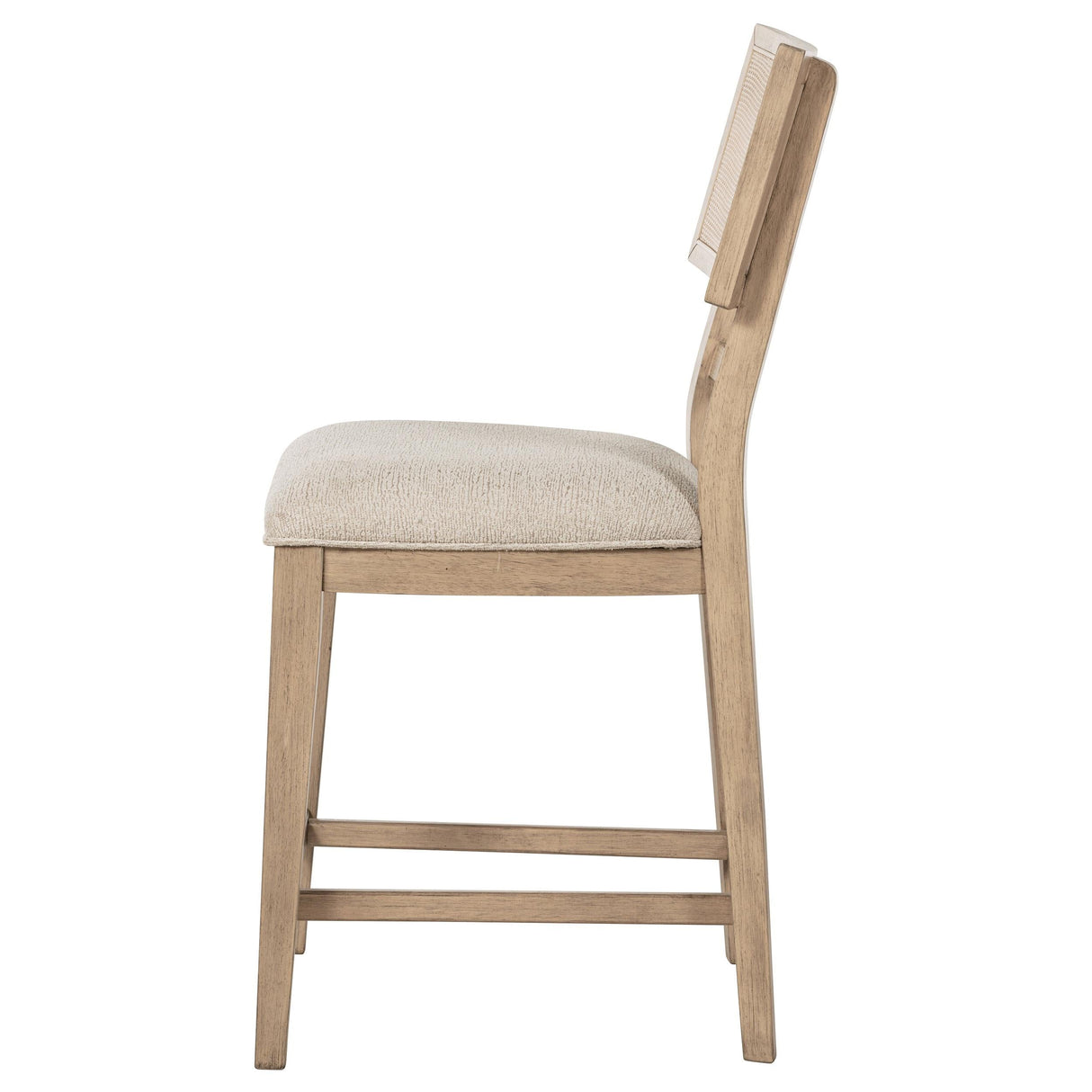 Kailani Radio Weave Cane Counter Dining Side Chair Beige Oak, Set of 2 by Coaster at Eve Furniture