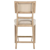 Kailani Radio Weave Cane Counter Dining Side Chair Beige Oak, Set of 2 by Coaster at Eve Furniture