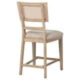Kailani Radio Weave Cane Counter Dining Side Chair Beige Oak, Set of 2 by Coaster at Eve Furniture