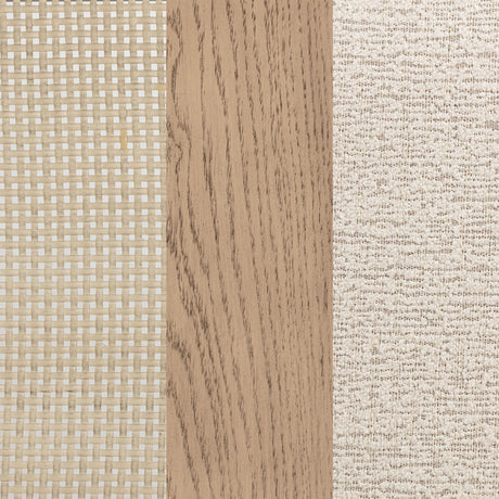 Kailani Radio Weave Cane Dining Side Chair Beige Oak, Set of 2 by Coaster at Eve Furniture