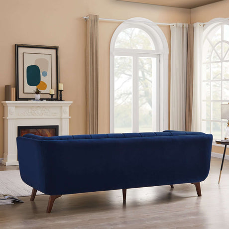 Addison Large Blue Velvet Sofa by Ashcroft Imports at Eve Furniture