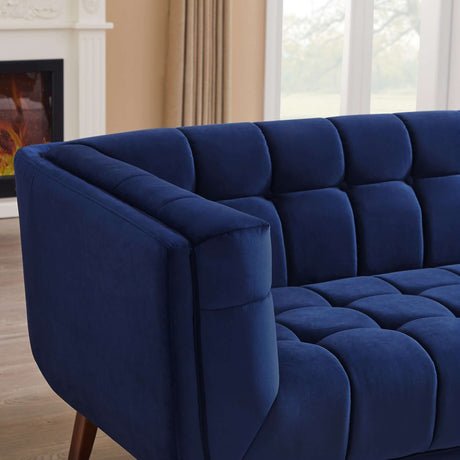 Addison Large Blue Velvet Sofa by Ashcroft Imports at Eve Furniture